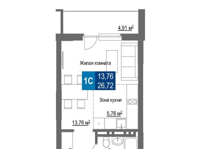 квартира г Новосибирск Заельцовская ул Светлановская 52/4 фото 1