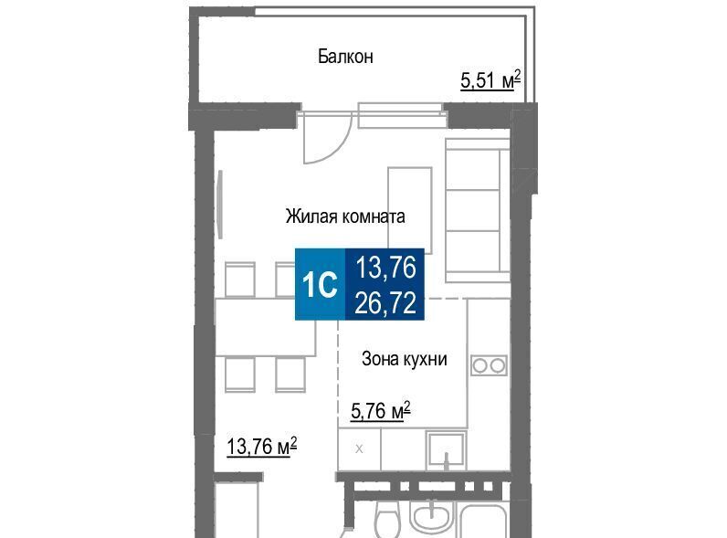 квартира г Новосибирск р-н Заельцовский Заельцовская ул Светлановская 52/4 фото 3