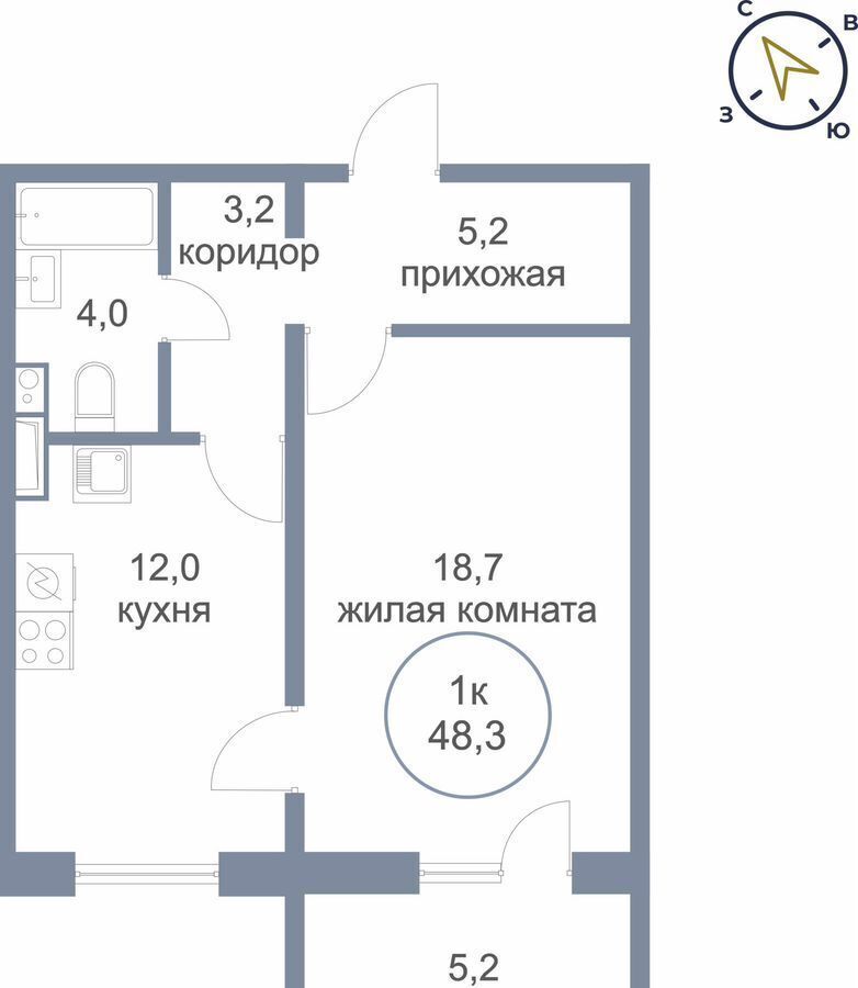 квартира г Нефтеюганск д. 50, 5-й микрорайон фото 1