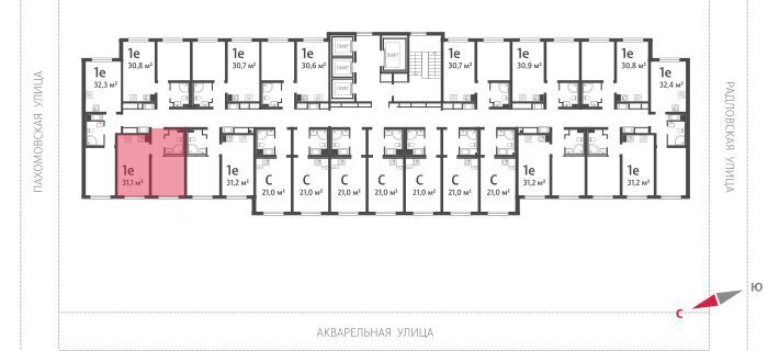 квартира г Санкт-Петербург метро Академическая ул Пахомовская 12к/2 округ Полюстрово фото 2