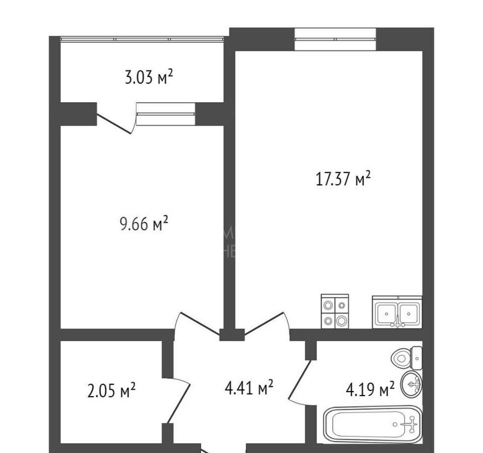 квартира г Тюмень р-н Центральный ул Газовиков 61 фото 40