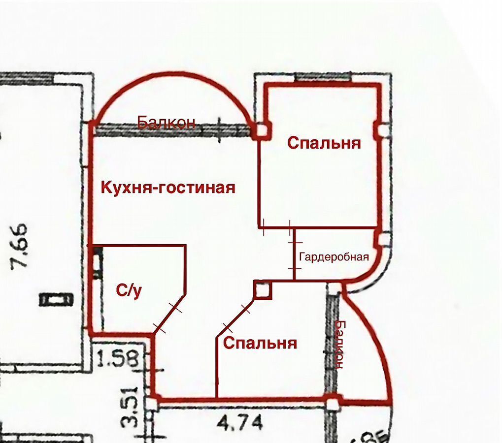 квартира г Москва д Грибки метро Хлебниково г. о. Мытищи, Адмиральская ул., 6с 1, Московская область, Долгопрудный фото 23