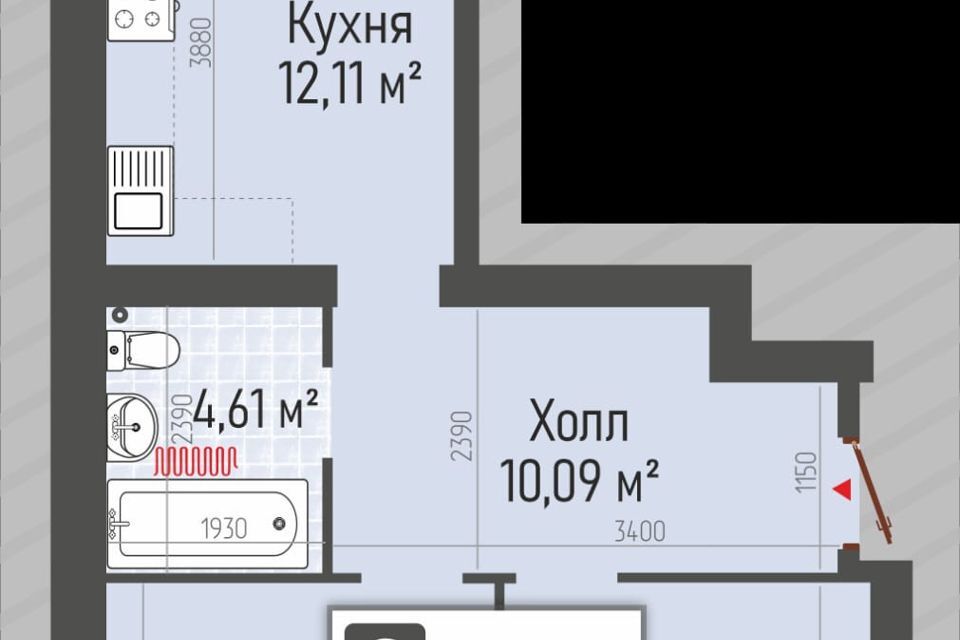 квартира р-н Рыбновский г Рыбное ул Перспективная 4 Рыбновское городское поселение фото 3