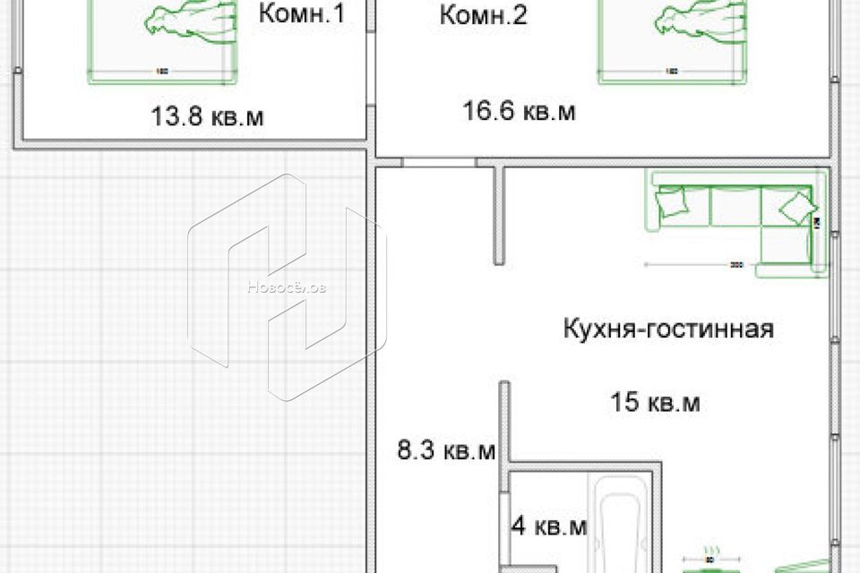 квартира р-н Лямбирский с Лямбирь ул Октябрьская 74 Лямбирское сельское поселение фото 10