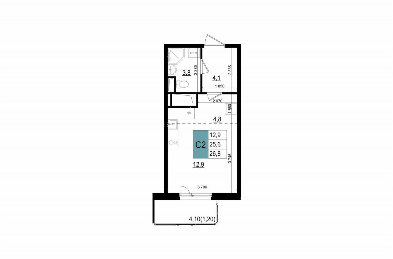 квартира г Одинцово Баковка мкр. 6-6а, ЖК «ОДИНЦОВО СИТИ» фото 1