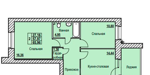 квартира г Ярославль р-н Дзержинский Северный жилрайон, 9-й мкр фото 1