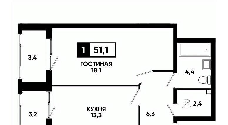 квартира г Ставрополь р-н Промышленный ул Андрея Голуба 14к/2 фото 1