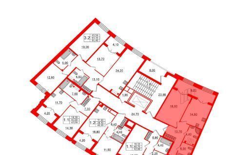 квартира г Санкт-Петербург метро Крестовский Остров пр-кт Петровский 28к/1 ЖК Grand View округ Петровский фото 3