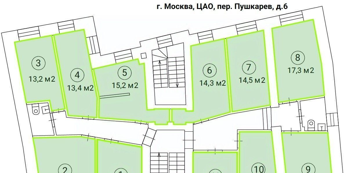 офис г Москва метро Цветной бульвар пер Пушкарёв 6 муниципальный округ Мещанский фото 1