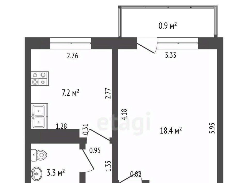 квартира г Чита р-н Центральный ул Автогенная 15 фото 16