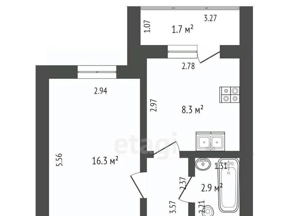 квартира г Чита р-н Ингодинский ул Нерчинско-Заводская 3 фото 30