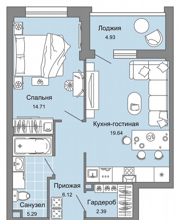 квартира г Киров р-н Ленинский ул Дмитрия Козулева 1 фото 1