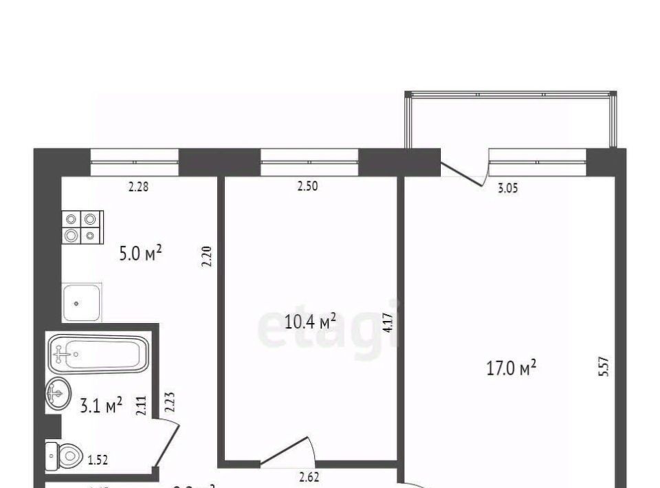 квартира г Березовский ул 8 Марта 8 фото 17