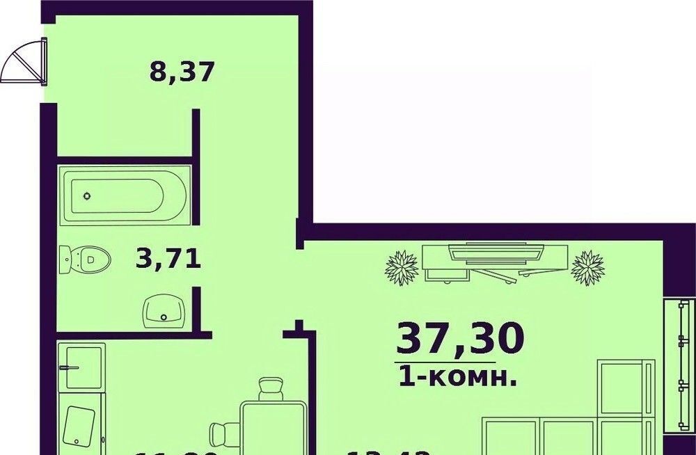 квартира г Ульяновск р-н Заволжский ул Народного учителя Латышева 5 фото 1