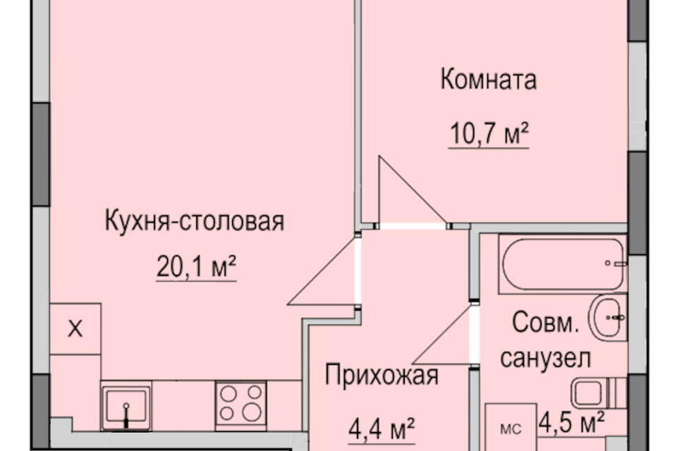 квартира г Ижевск р-н Первомайский Центральный Ижевск городской округ, 83а фото 1