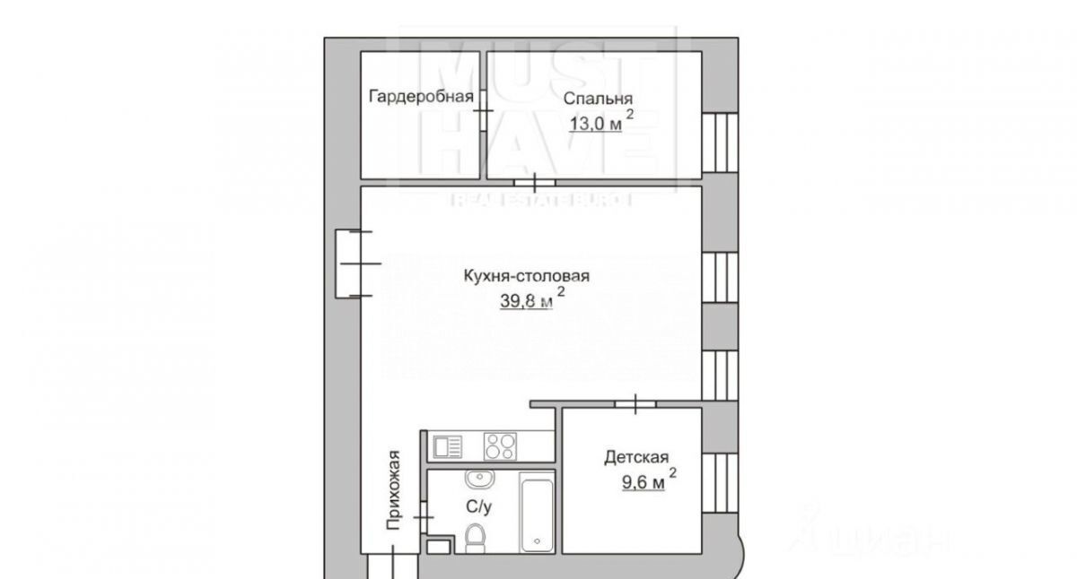 квартира г Москва метро Баррикадная ул Поварская 29/36с 2 муниципальный округ Арбат фото 17