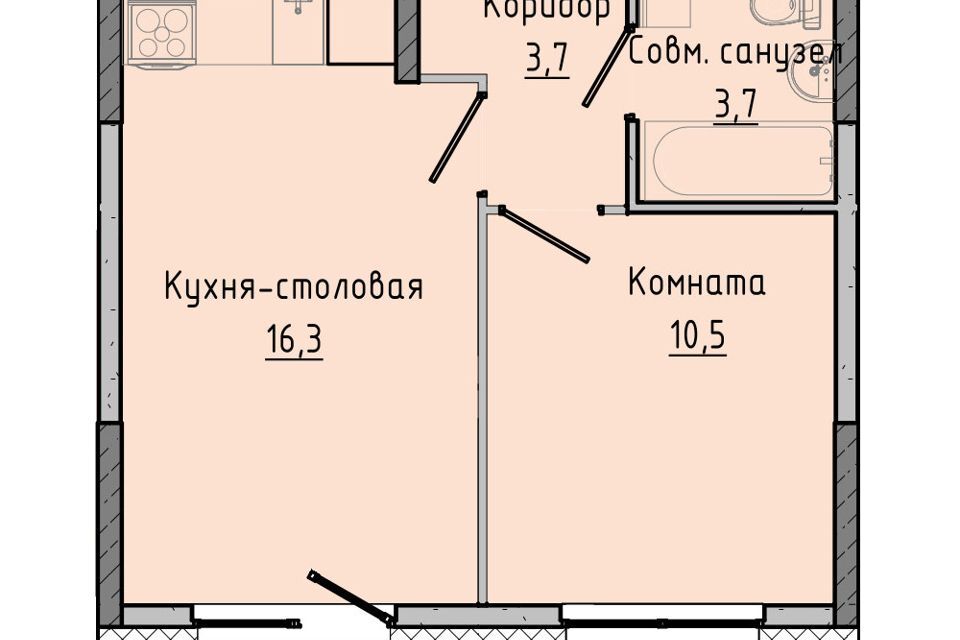 квартира г Ижевск р-н Октябрьский Центральный ул Пушкинская 214 городской округ Ижевск фото 1