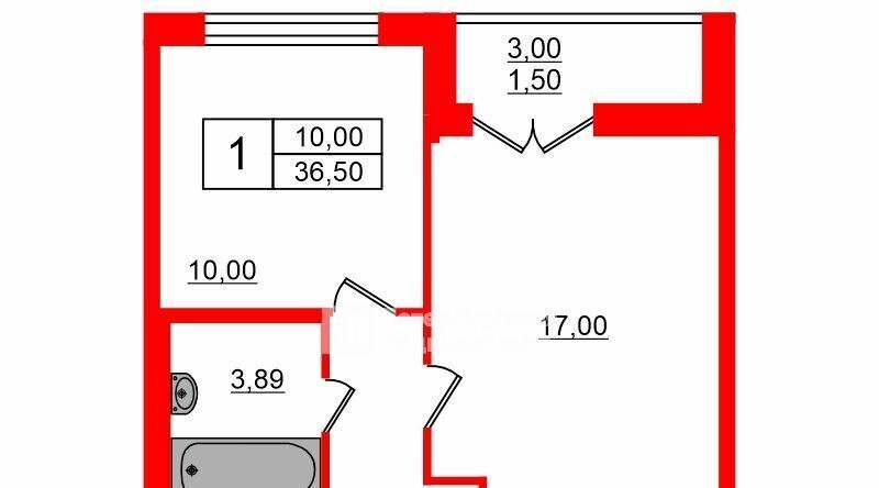 квартира г Санкт-Петербург метро Приморская б-р Головнина 3к/1 округ Гавань фото 2