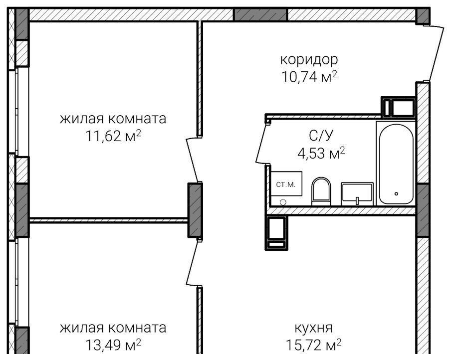 квартира г Нижний Новгород Горьковская Сахарный Дол жилой комплекс фото 1