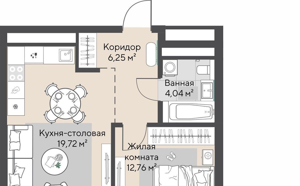 квартира г Екатеринбург Эльмаш ЖК Изумрудный Бор Проспект Космонавтов, жилрайон фото 1