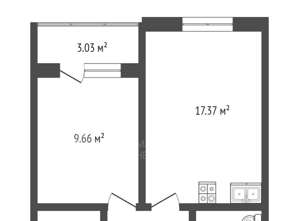 квартира г Тюмень р-н Центральный ул Газовиков 61 фото 2