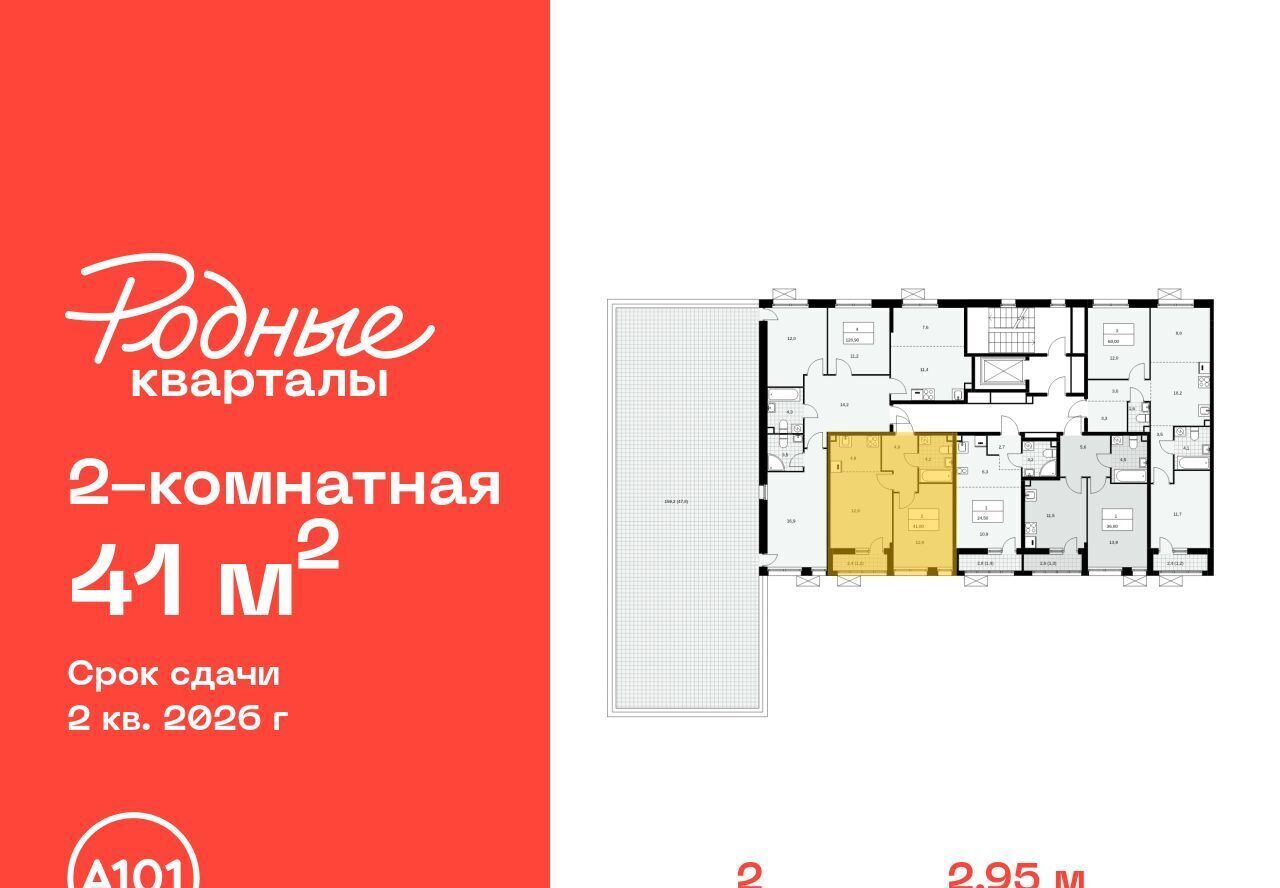 квартира г Щербинка ЖК «Родные кварталы» 2 Филатов Луг фото 2