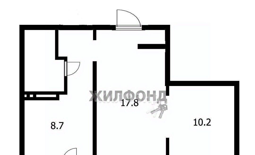 квартира г Новосибирск р-н Ленинский Октябрьская ул Ясный Берег 33 ЖК VESNA фото 29