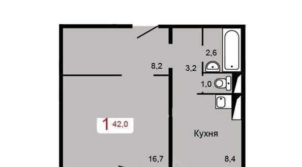 квартира г Красноярск р-н Октябрьский микрорайон Николаевка ул Бабушкина 41 фото 2