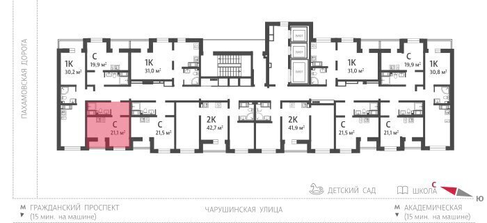 квартира г Санкт-Петербург метро Девяткино р-н Красногвардейский ЖК «Цветной город» муниципальный округ Полюстрово, жилой комплекс Цветной Город, Ленинградская область фото 2