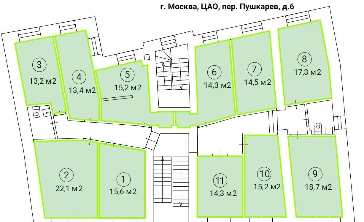 офис г Москва метро Трубная пер Пушкарёв 6 муниципальный округ Мещанский фото 1