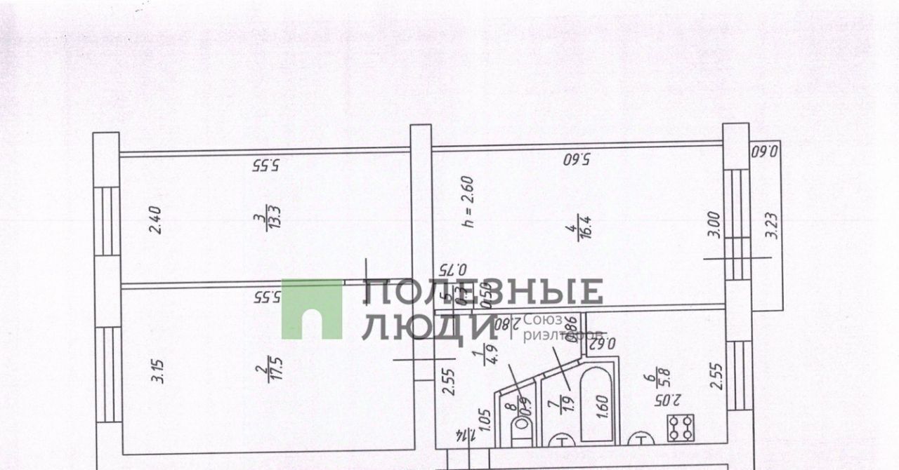 квартира р-н Вяземский г Вязьма ул Кронштадтская 25 Вяземское городское поселение фото 5