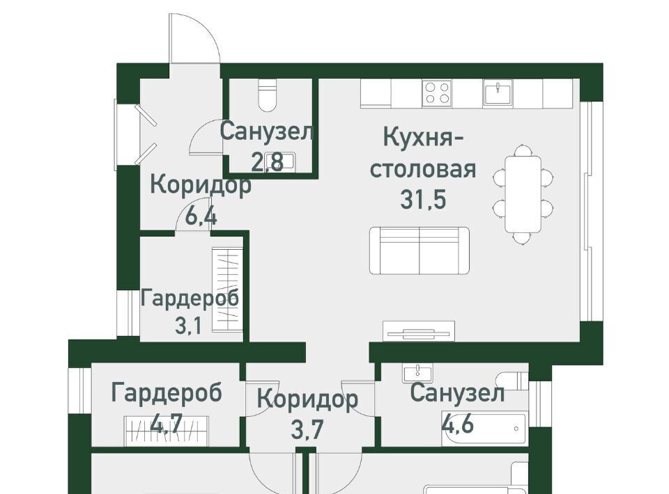 квартира п Западный р-н мкр Привилегия ул Кременкульская 15 Кременкульское с/пос фото 1