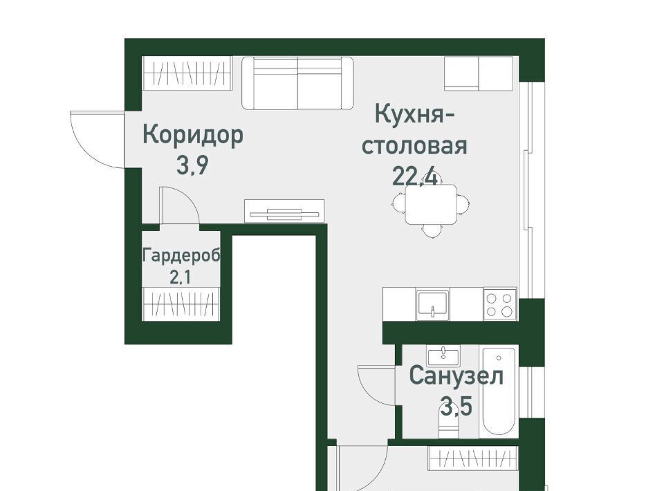 квартира п Западный р-н мкр Привилегия ул Кременкульская 15 Кременкульское с/пос фото 1