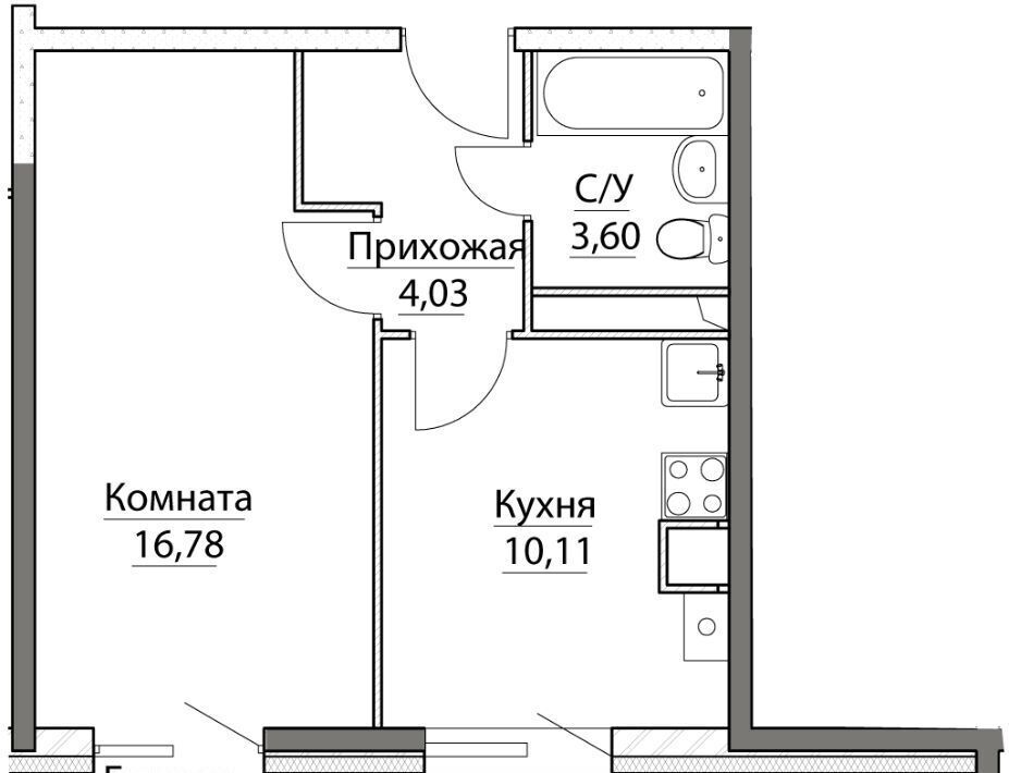 квартира р-н Ярославский п Красный Бор Заволжское с/пос фото 1