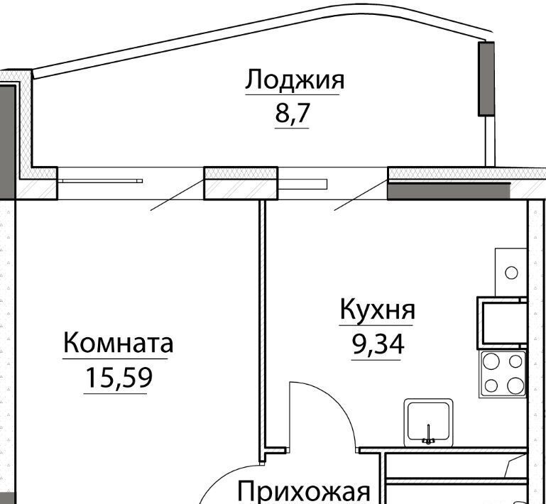 квартира р-н Ярославский п Красный Бор Заволжское с/пос фото 1