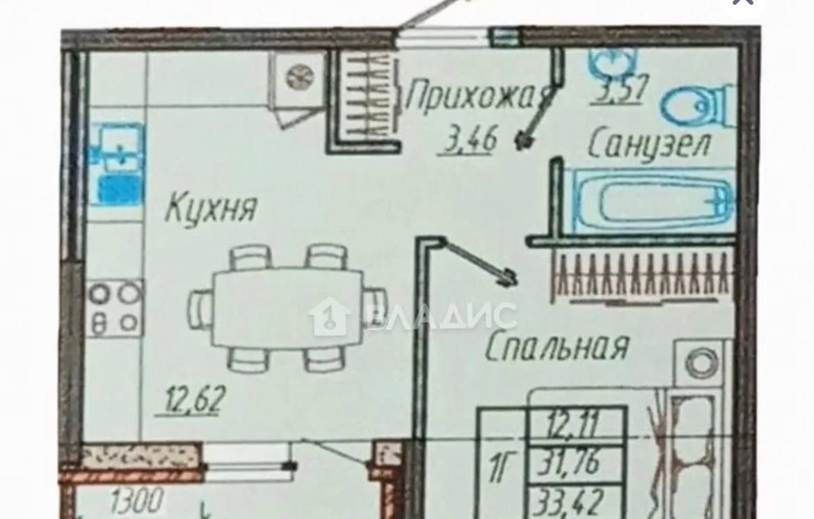 квартира г Краснодар р-н Прикубанский ул им. генерала Корнилова 9к/3 фото 11