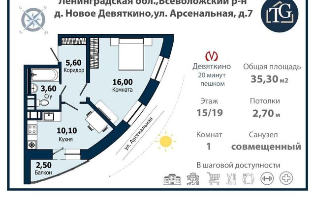 р-н Всеволожский д Новое Девяткино ул Арсенальная 7 Девяткино фото