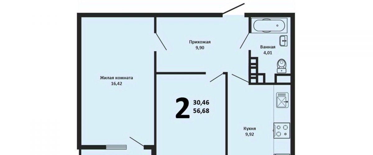 квартира г Краснодар р-н Прикубанский ул Душистая 60к/1 Молодёжный фото 2