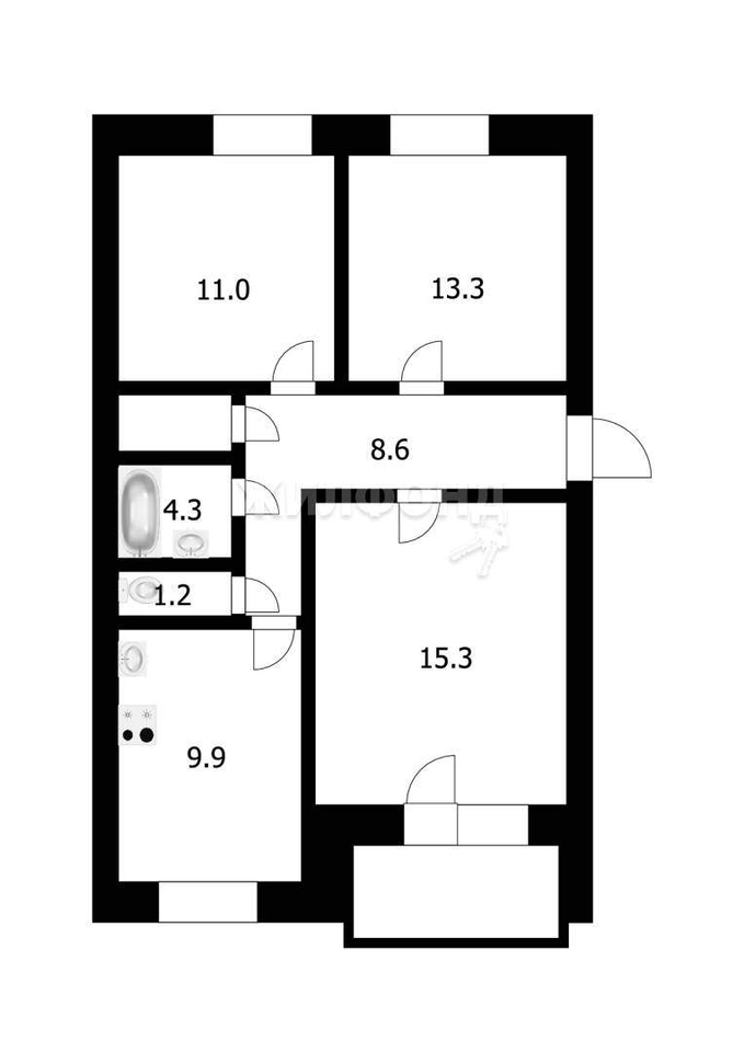 квартира рп Кольцово д. 14 фото 25