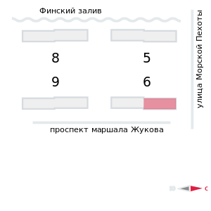 квартира г Санкт-Петербург Красносельский, Жилой комплекс Морская миля фото 2