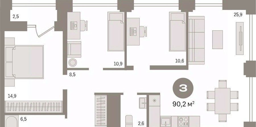 квартира г Новосибирск Сибирская ЖК Мылзавод фото 3