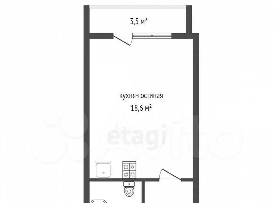 квартира г Екатеринбург р-н Кировский ул Рассветная 8к/3 ЖК «Рассветный» Площадь 1905 года фото 14