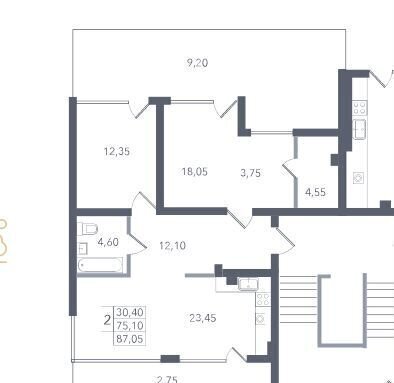 квартира р-н Светлогорский г Светлогорск ул. Дюнная, д. 21, корп. 3 фото 2