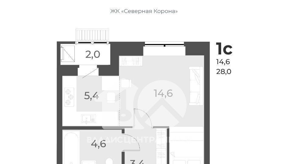 квартира г Новосибирск Заельцовская ул имени генерал-майора Рожкина А.Н. 15 фото 5