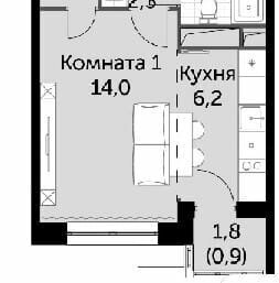 квартира городской округ Мытищи п Нагорное ул Полковника Романова 11 ЖК «Датский квартал» Алтуфьево фото 9