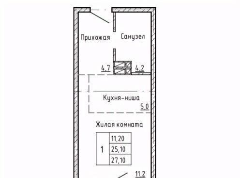 квартира г Владивосток р-н Первореченский микрорайон «Снеговая Падь» фото 1