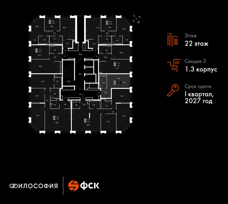 квартира г Владивосток ЖК «Философия» фото 2