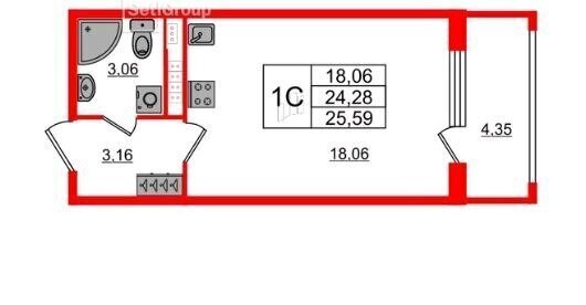 квартира г Санкт-Петербург метро Автово пр-кт Будённого 15 ЖК «Солнечный город. Резиденции» округ Сосновая Поляна фото 1