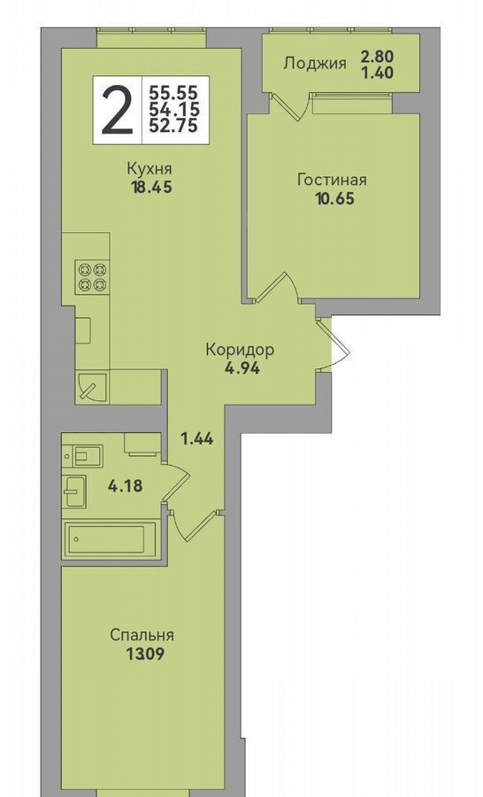 квартира г Калининград р-н Московский ул Минусинская 9 фото 2