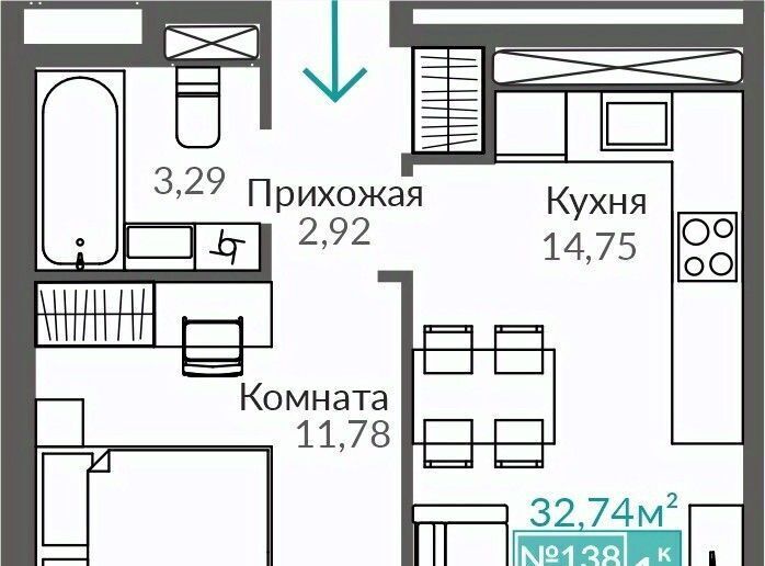 квартира г Симферополь р-н Киевский Крымская Роза фото 1